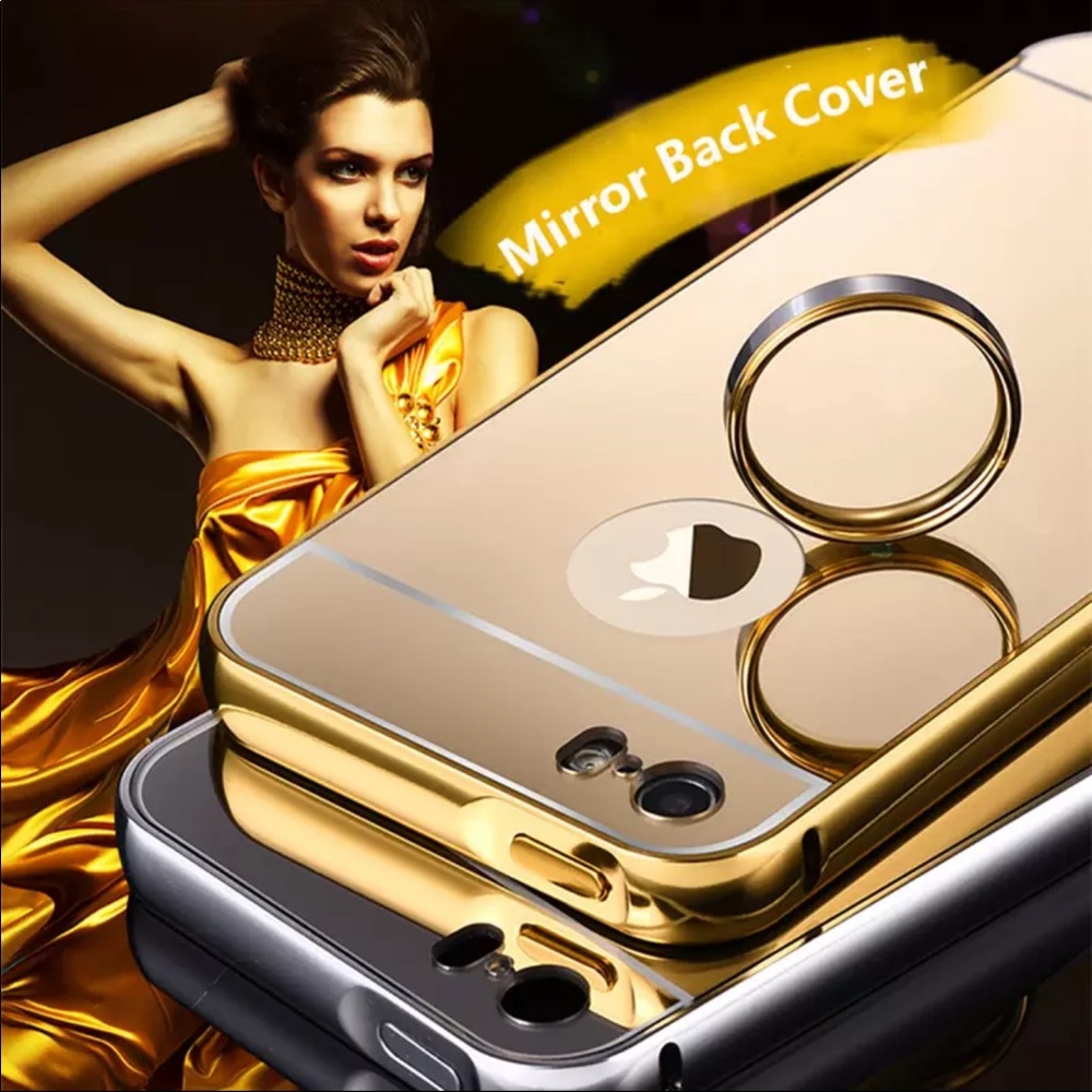 Golden mirror Aluminum metal iPhone 6 6s plus case